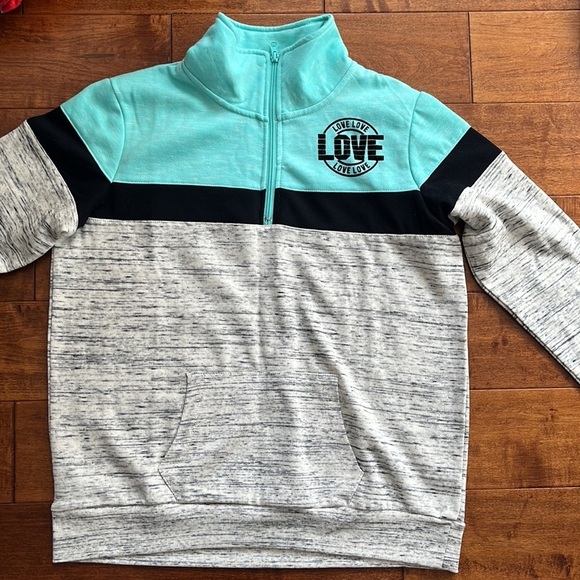 Flirtitude Active Sweatshirt Girls Size M Kangaroo Pocket in front - Picture 7 of 10